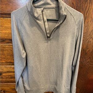G/FORE Men's Heather Gray Zip-Up Sweater